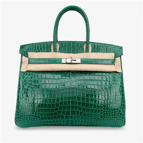 2011 hermes birkin 35 crocodile green vert force palladium hardware|Hermes Birkin 35 size.